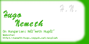 hugo nemeth business card